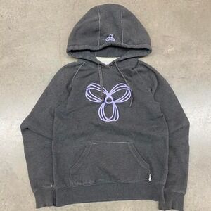 TNA‎ Charcoal Grey Hoodie with Purple Logo